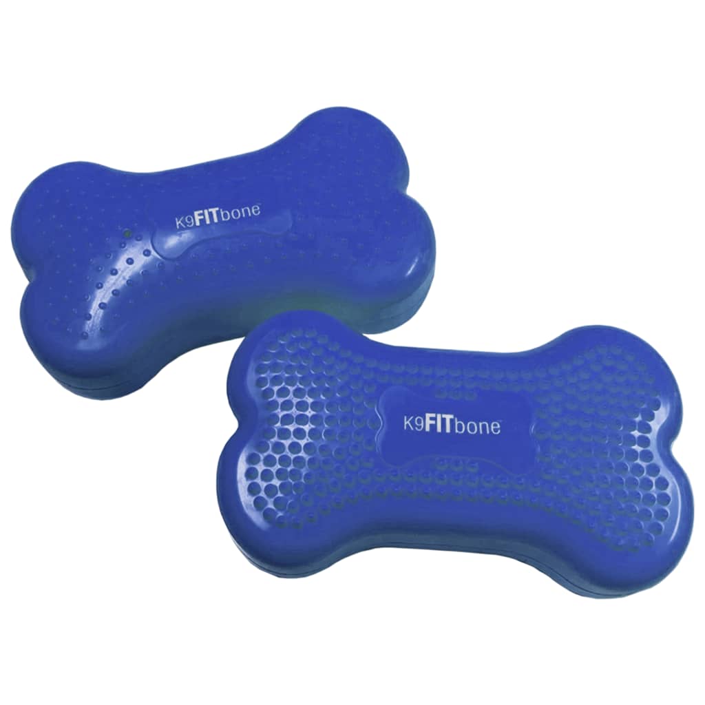 FitPAWS Balansplatta för husdjur Mini K9FITbone 2 st 29x16,5x6 cm blå