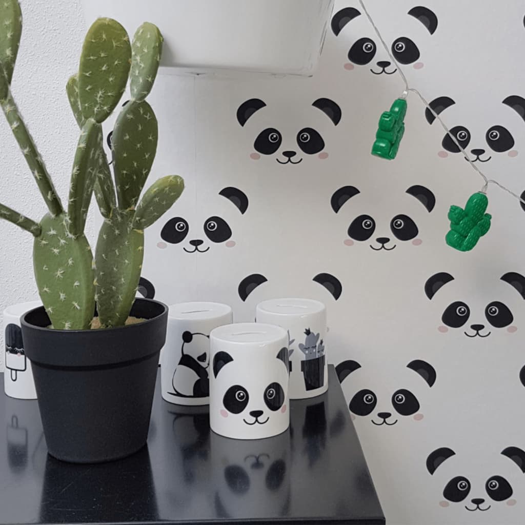 Noordwand Tapet Fabulous World Panda vit