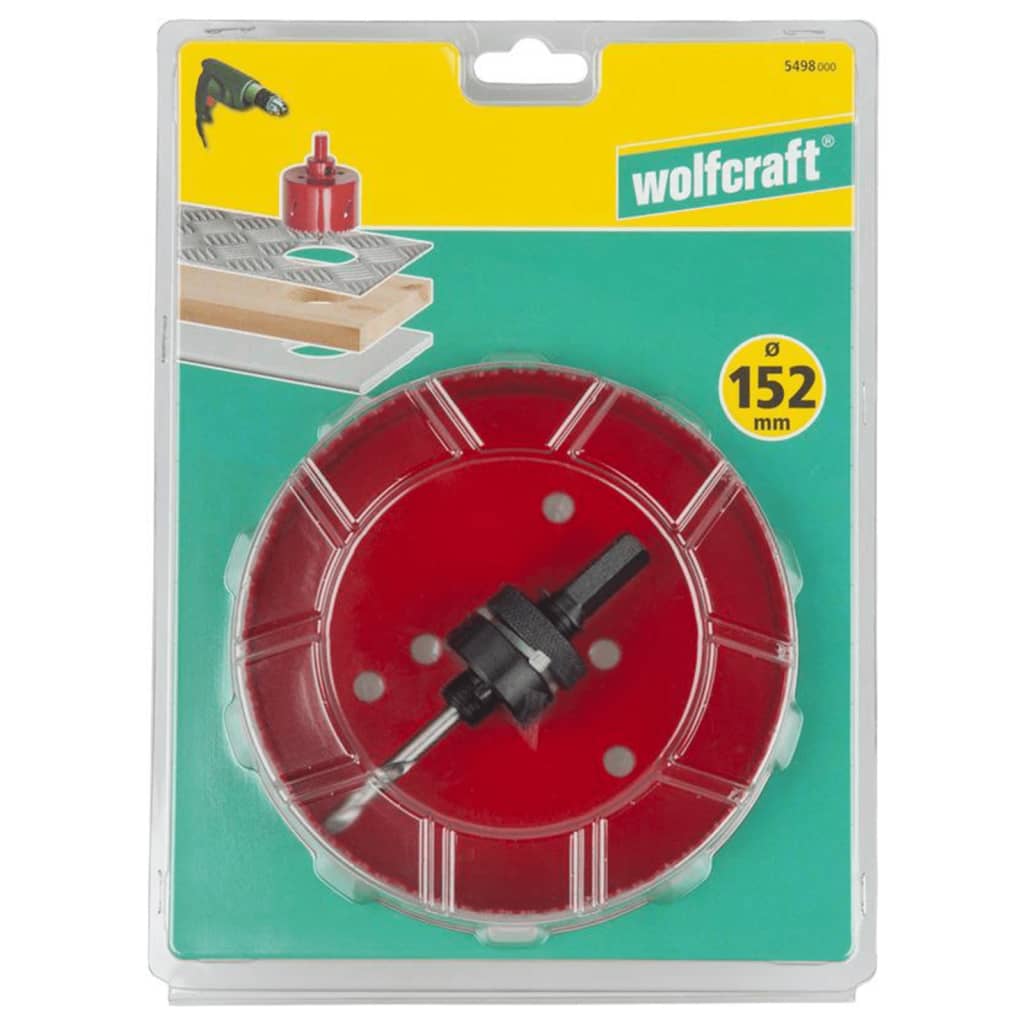 wolfcraft Hålsåg 152 mm bimetall röd 5498000