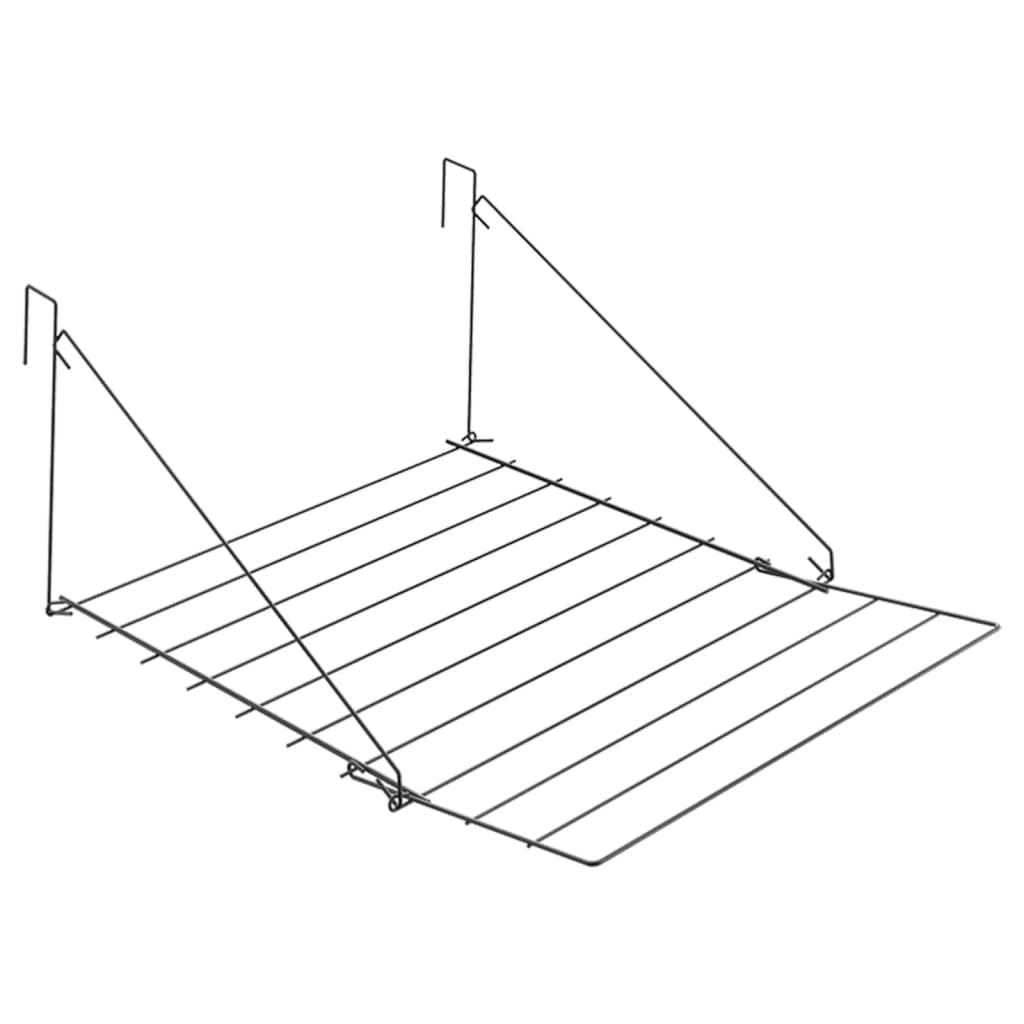 Tomado Hängande torkställning Breda 7 m svart