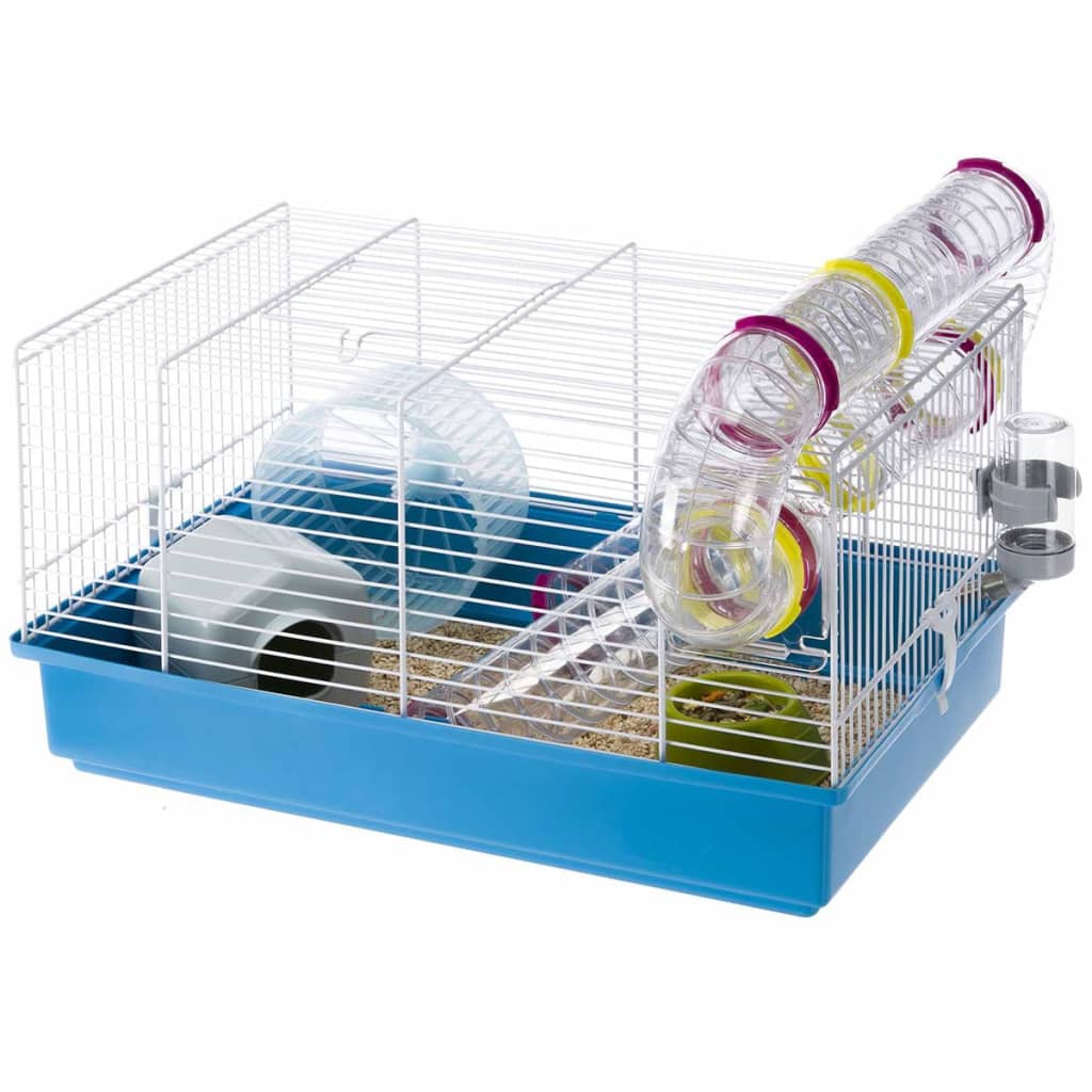 Ferplast Hamsterbur Paula blå 46x29,5x24,5 cm 57906411