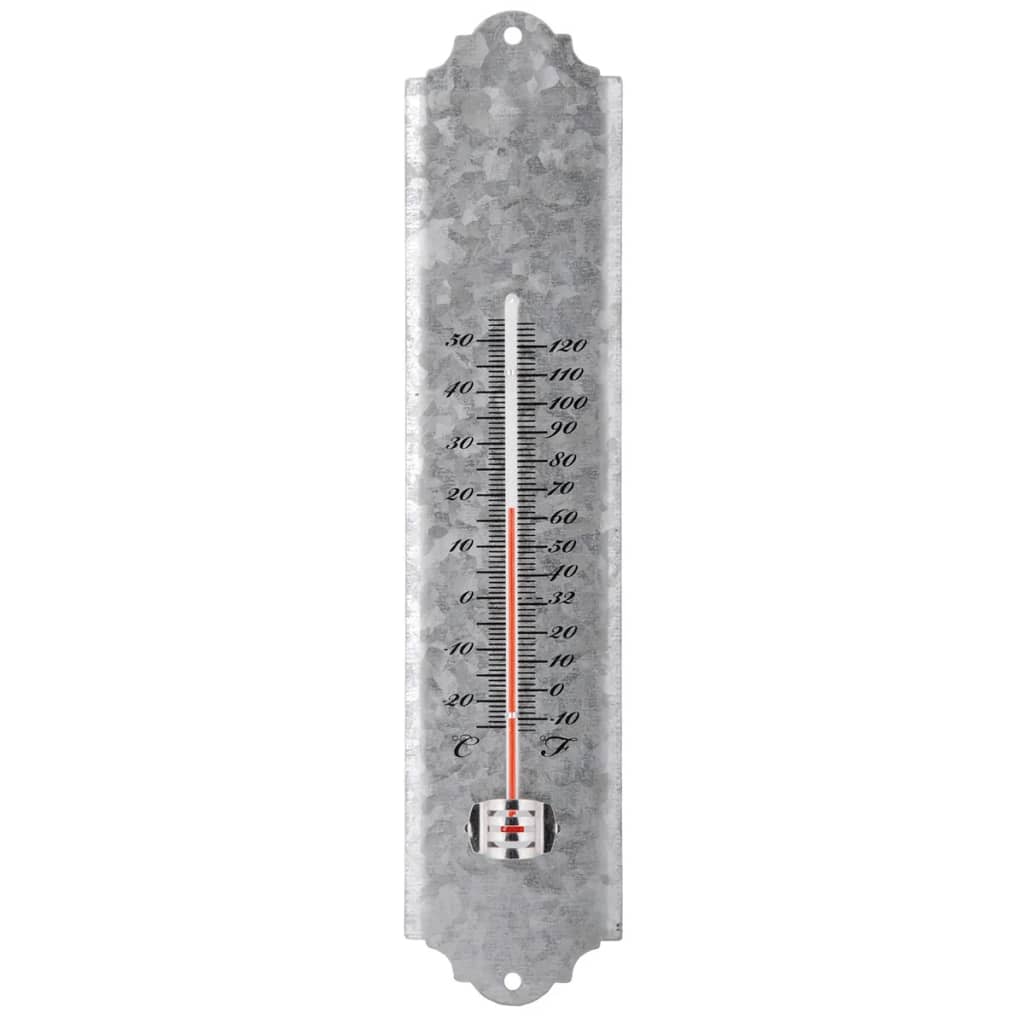 Esschert Design Väggtermometer skrotzink 30 cm OZ10