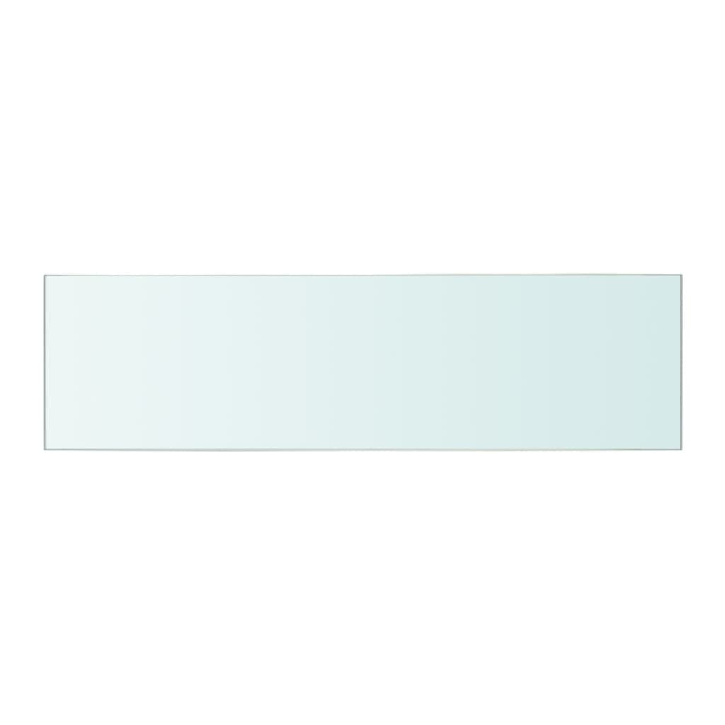 vidaXL Hyllplan glas genomskinlig 50x12 cm