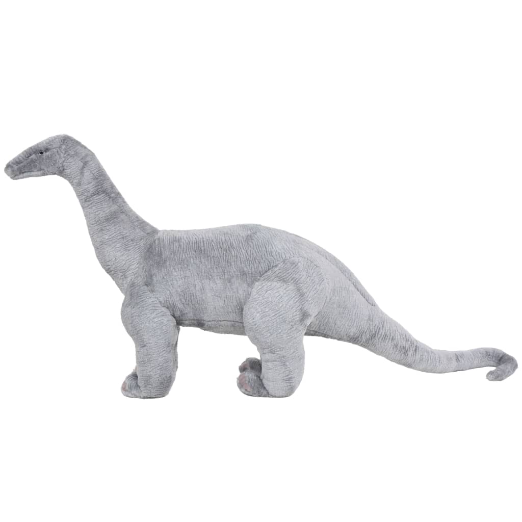 Stående plyschleksak brachiosaurus grå XXL