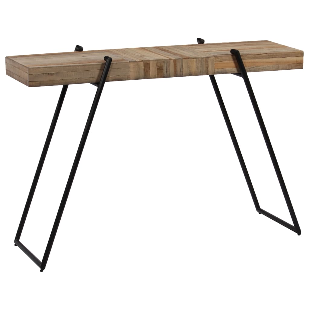 Konsolbord återvunnen teak 120x35x81 cm