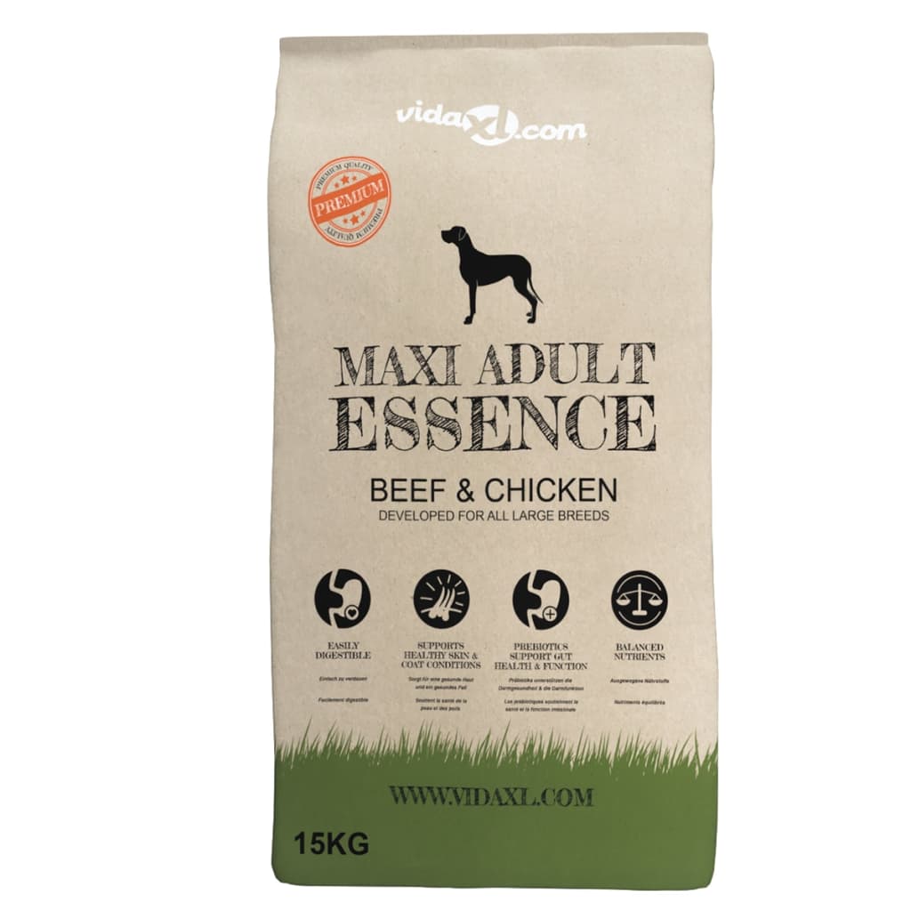 Premium Hundmat torr Maxi Adult Essence Beef&Chicken 2 st 30 kg