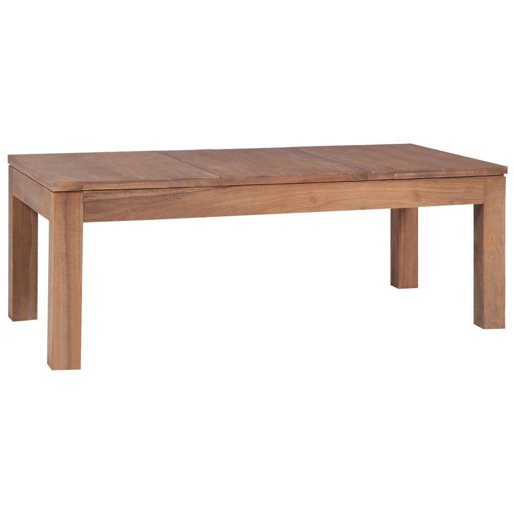 Soffbord massiv teak med naturlig finish 110x60x40 cm