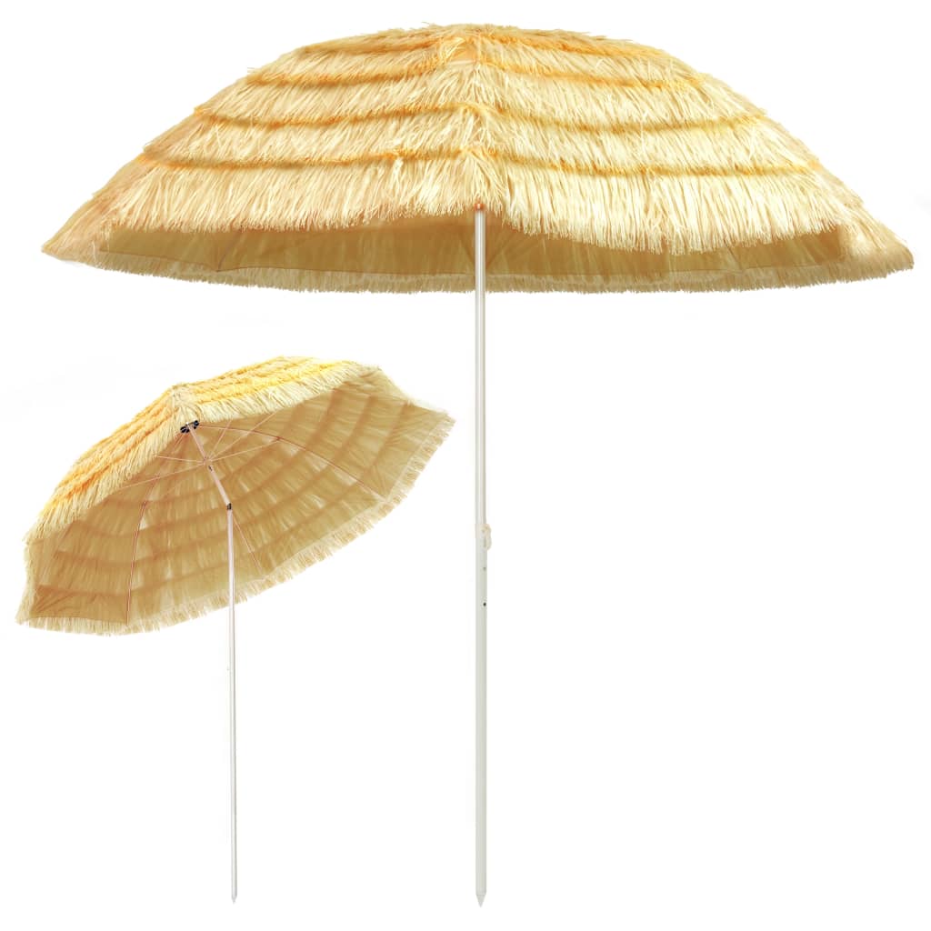 Strandparasoll naturlig 300 cm Hawaii-stil