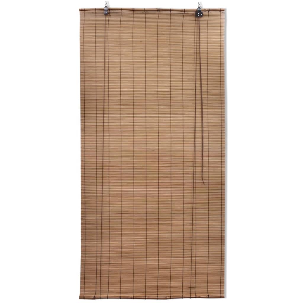 Rullgardin brun bambu 80 x 160 cm