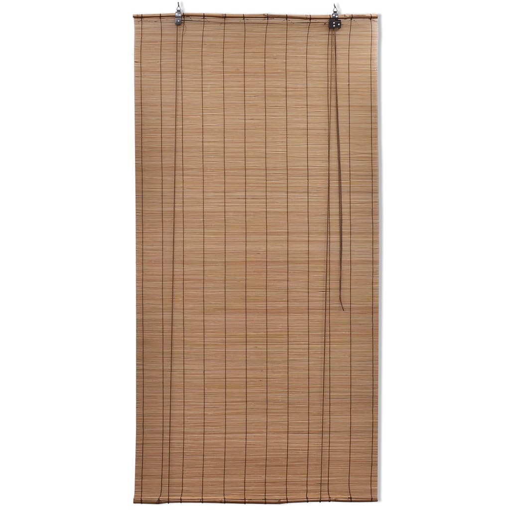 Rullgardin i bambu 140 x 160 cm brun