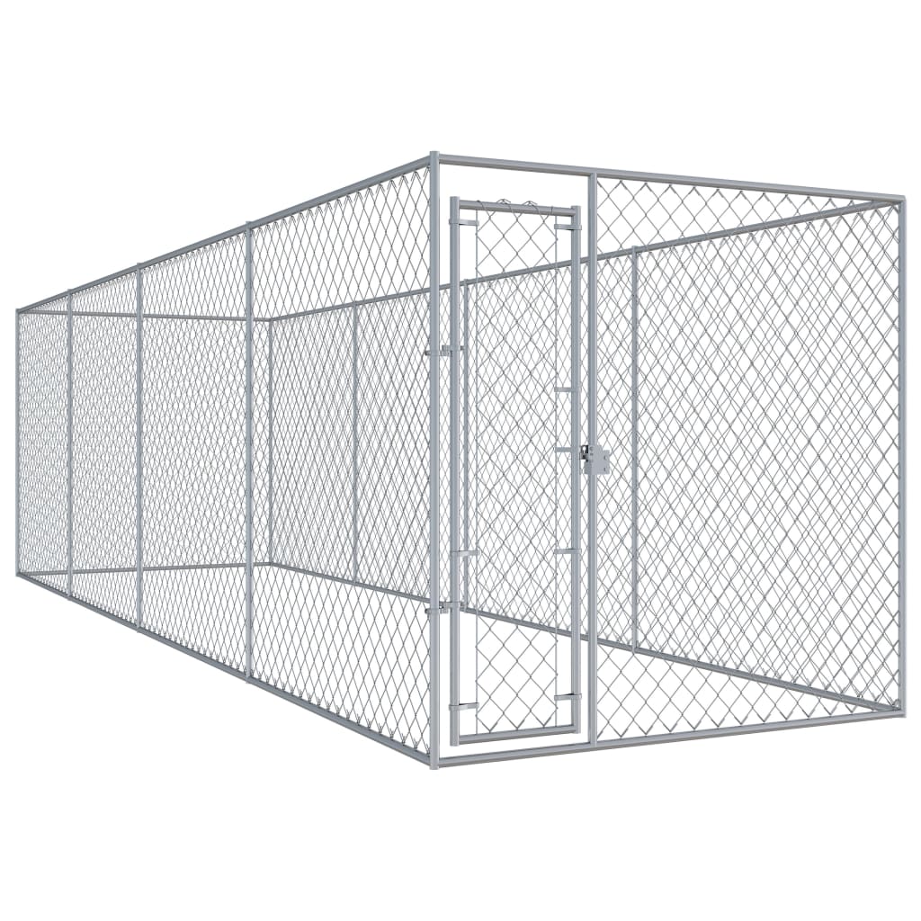 Hundkennel för utomhusbruk 760x192x185 cm