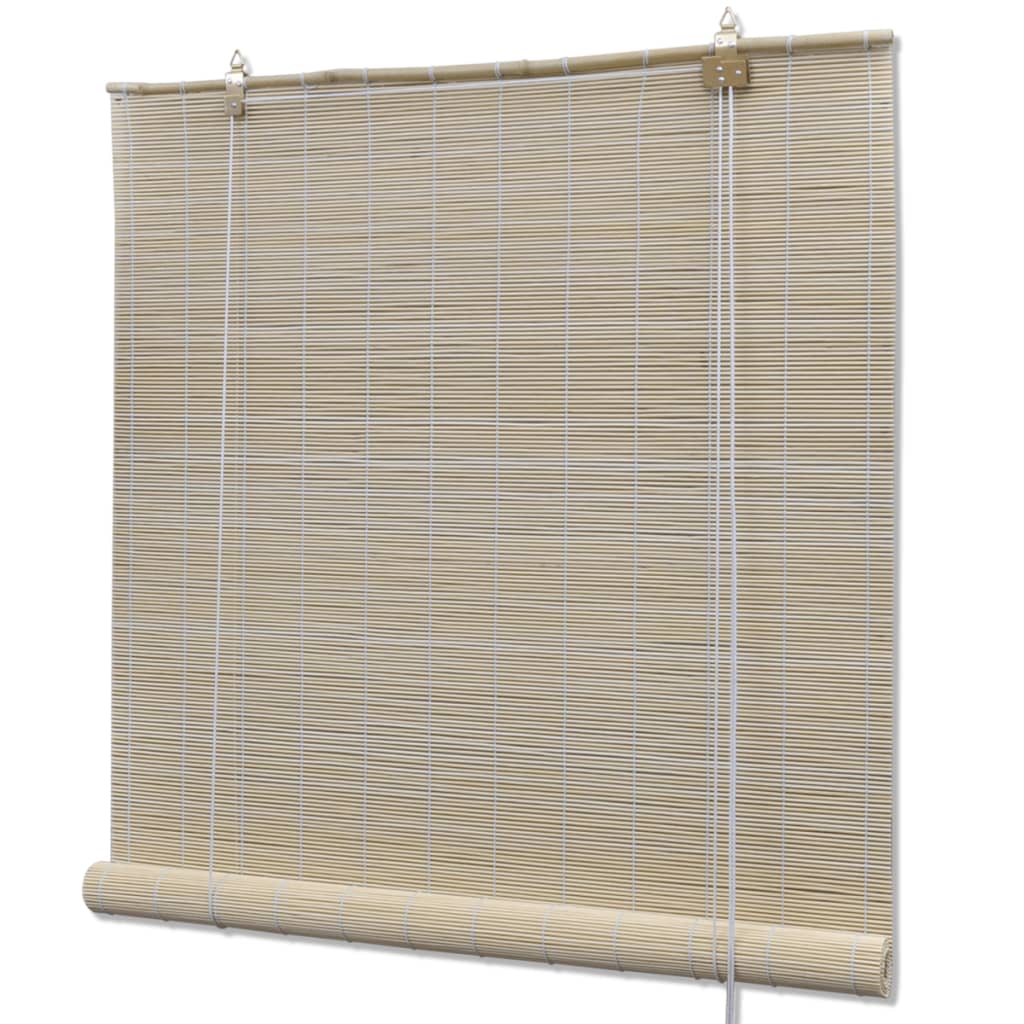 Rullgardin naturlig bambu 4 st 120x160 cm