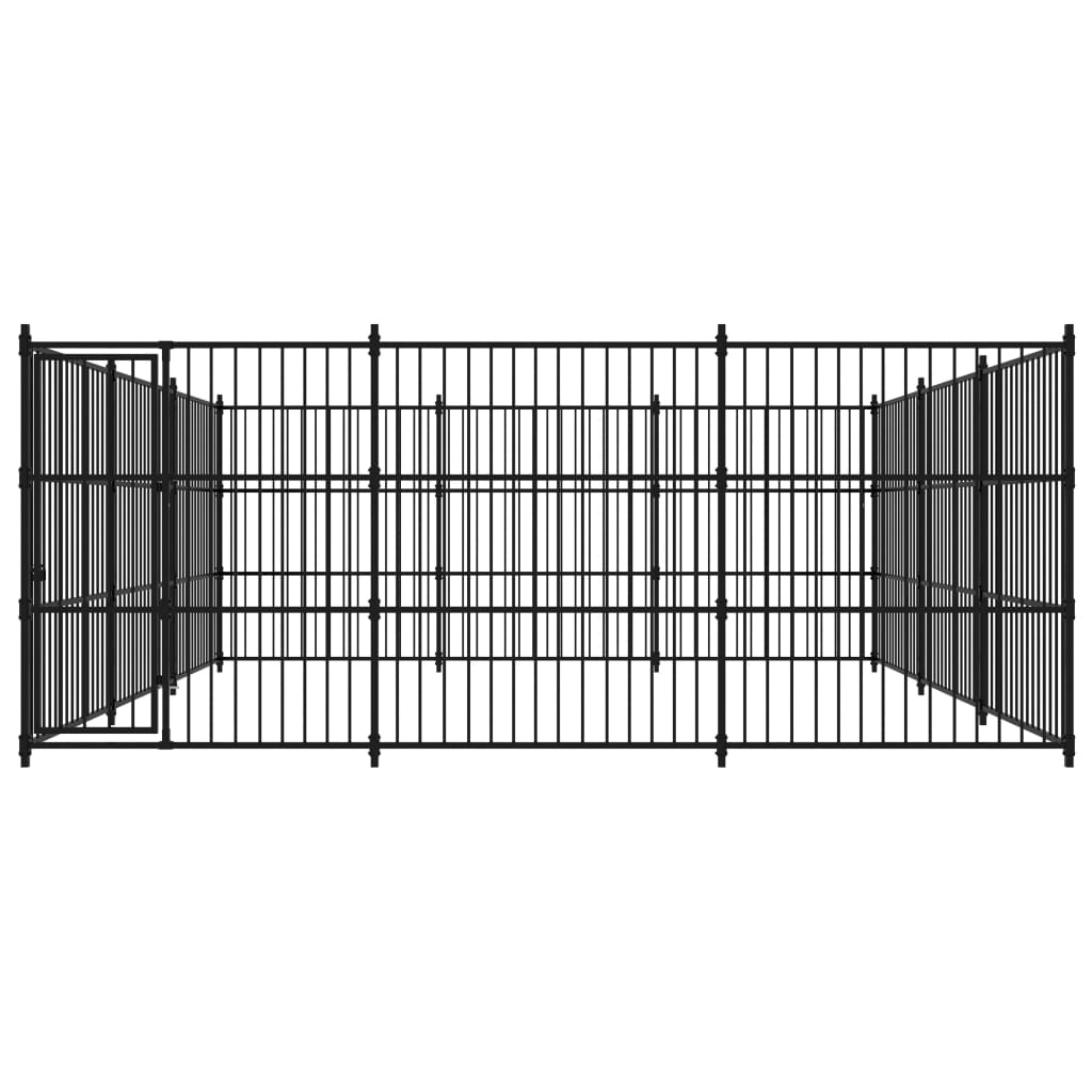 Hundgård för utomhusbruk 450x450x185 cm