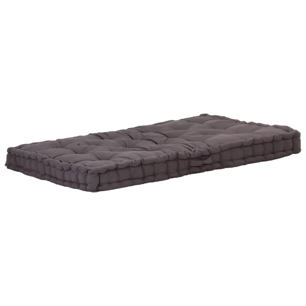 Dyna till pallsoffa bomull 120x80x10 cm antracit