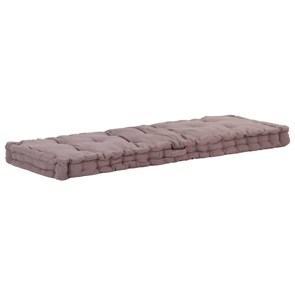 Dyna till pallsoffa bomull 120x40x7 cm taupe