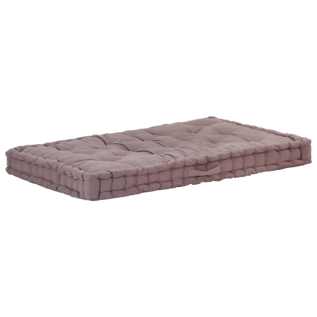 Dyna till pallsoffa bomull 120x80x10 cm taupe