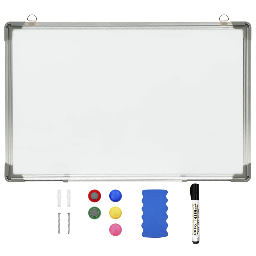 Magnetisk whiteboard vit 60x40 cm stål