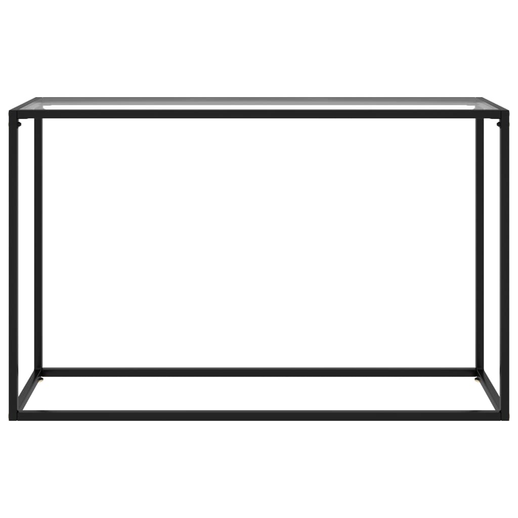 Konsolbord transparent 120x35x75 cm härdat glas