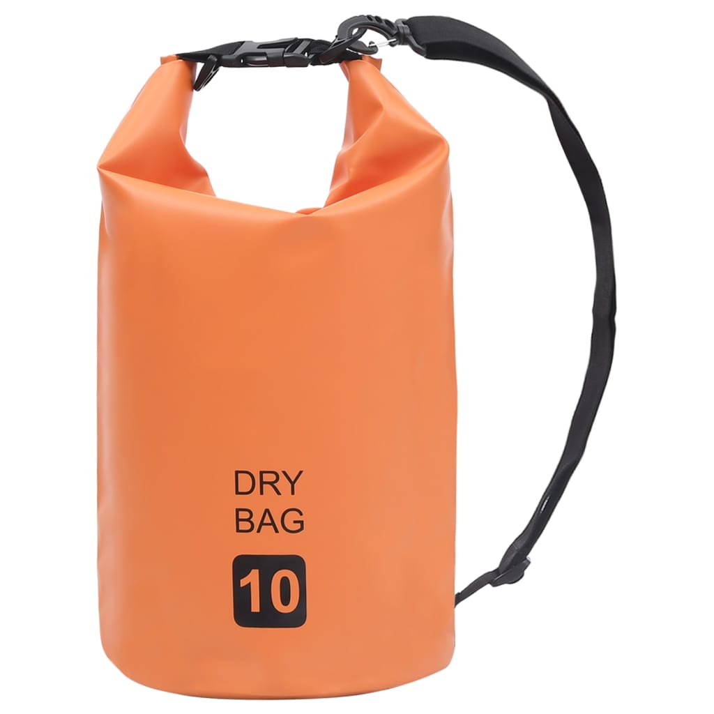 Vattentät packpåse orange 10 L PVC