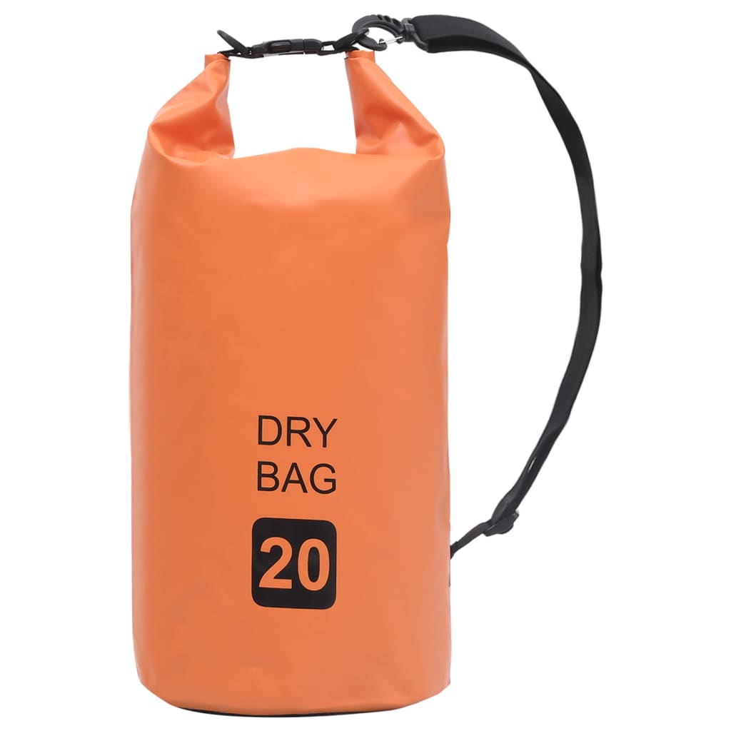 Vattentät packpåse orange 20 L PVC