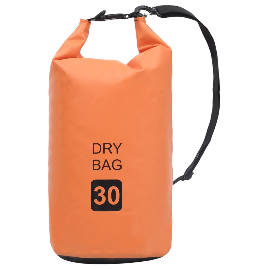 Vattentät packpåse orange 30 L PVC