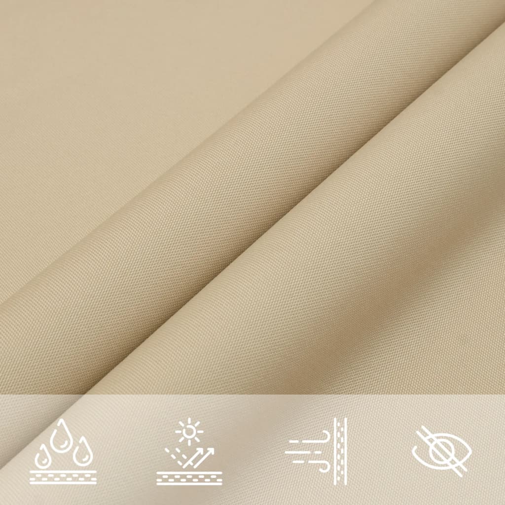 Solsegel oxfordtyg rektangulärt 3x4 m beige - njoyroom