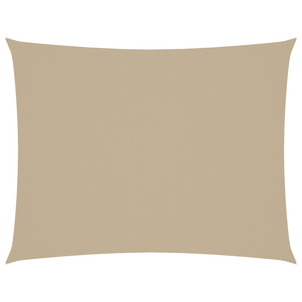 Solsegel oxfordtyg rektangulärt 3x6 m beige - njoyroom