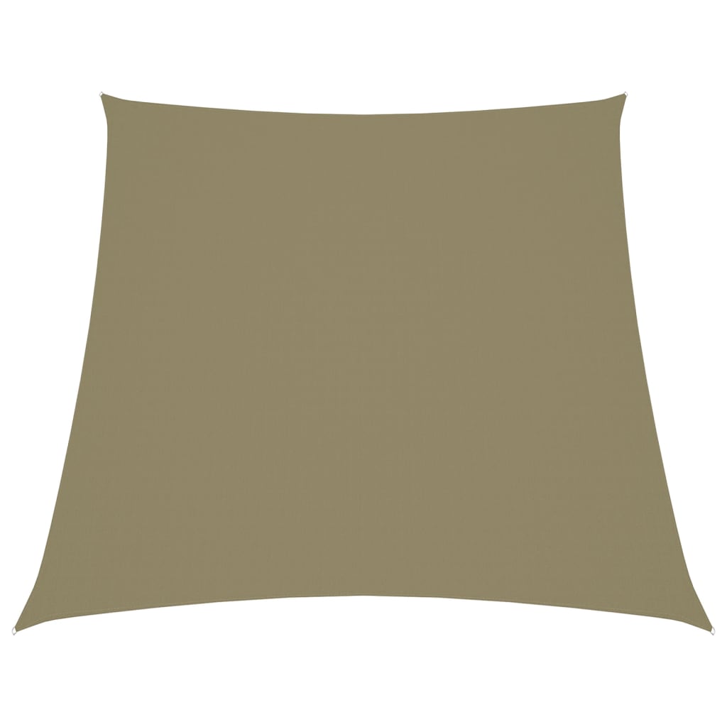 Solsegel oxfordtyg trapets 3/5x4 m beige - njoyroom