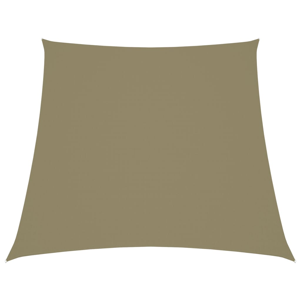 Solsegel oxfordtyg trapets 4/5x4 m beige - njoyroom