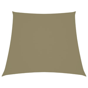 Solsegel oxfordtyg trapets 4/5x4 m beige - njoyroom