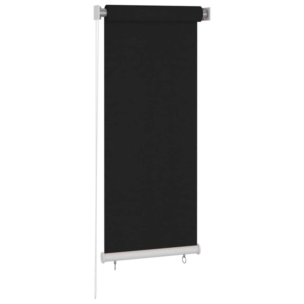 Rullgardin utomhus 60x140 cm svart