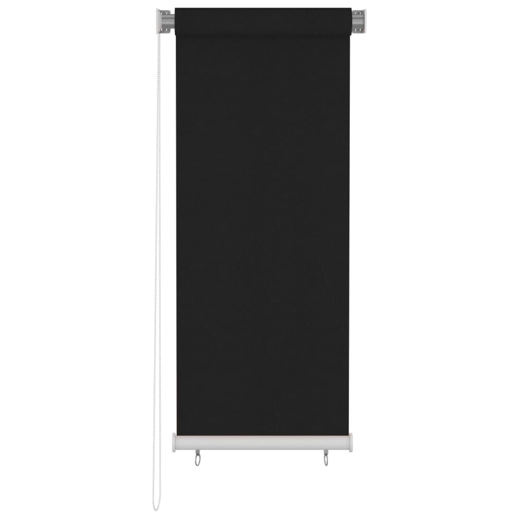 Rullgardin utomhus 60x140 cm svart