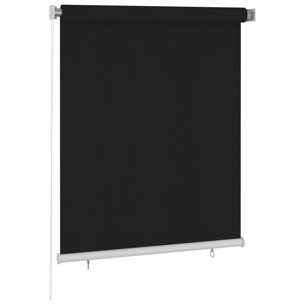 Rullgardin utomhus 120x140 cm svart