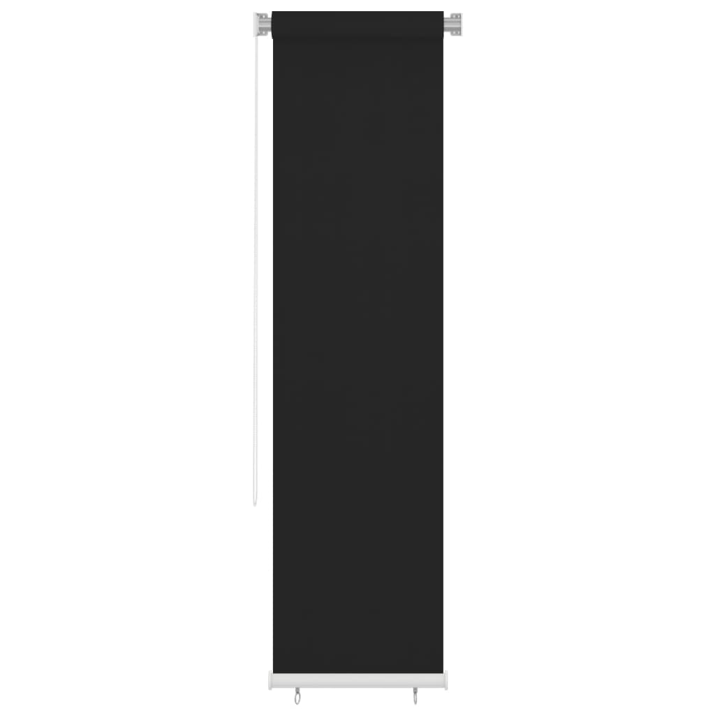 Rullgardin utomhus 60x230 cm svart HDPE