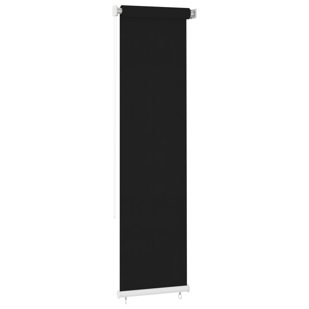 Rullgardin utomhus 60x230 cm svart HDPE