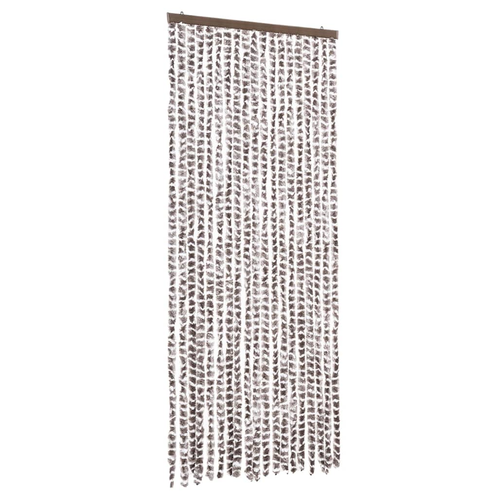 Insektsdraperi taupe och vit 56x185 cm chenille