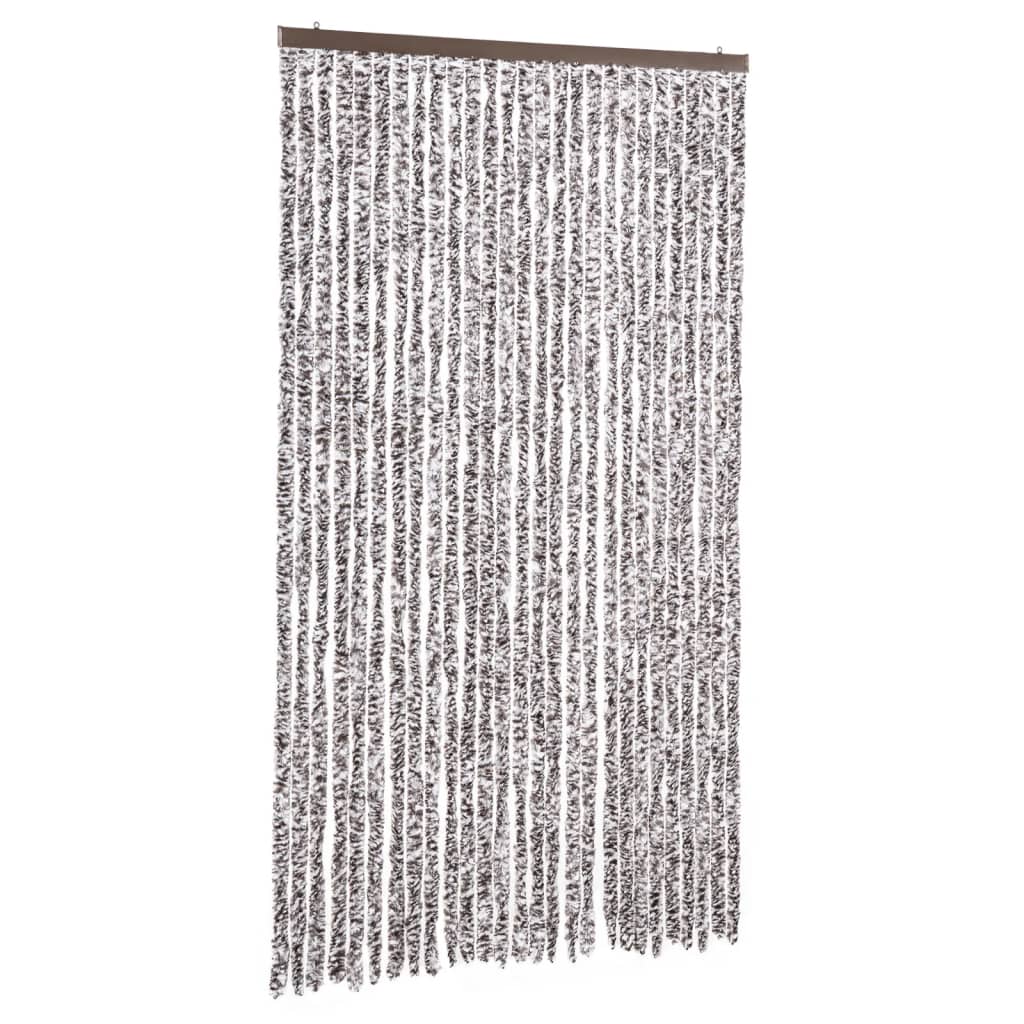 Insektsdraperi brun och beige 118x220 cm chenille