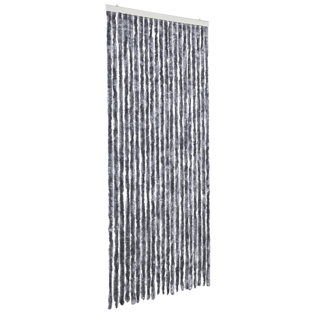 Insektsdraperi silver 90x200 cm chenille