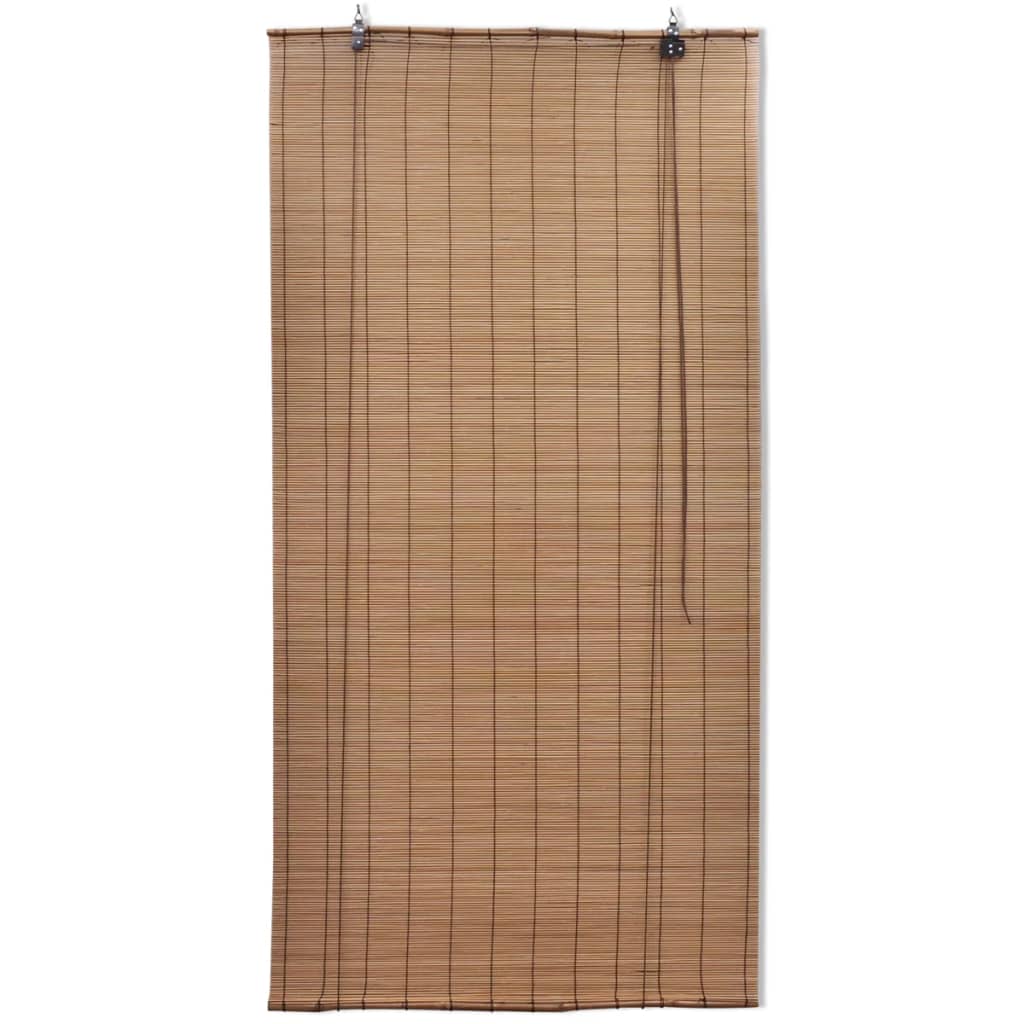 Rullgardin bambu 2 st 80 x 160 cm brun