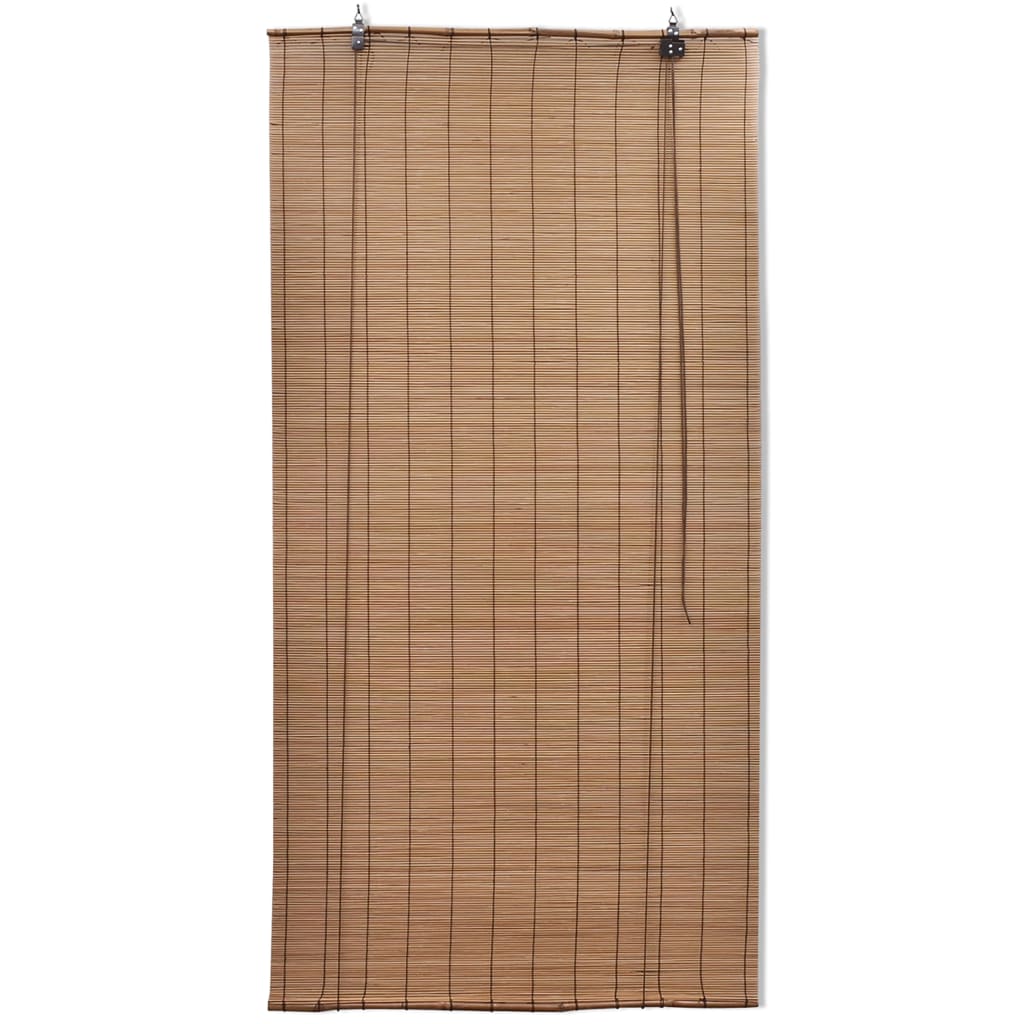 Rullgardin bambu 2 st 150 x 220 cm brun