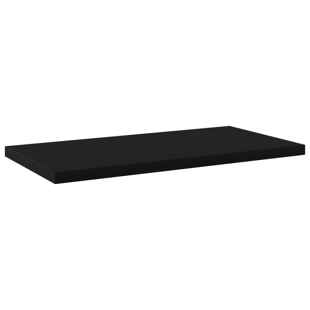 Hyllplan 4 st svart 40x20x1,5 cm konstruerat trä