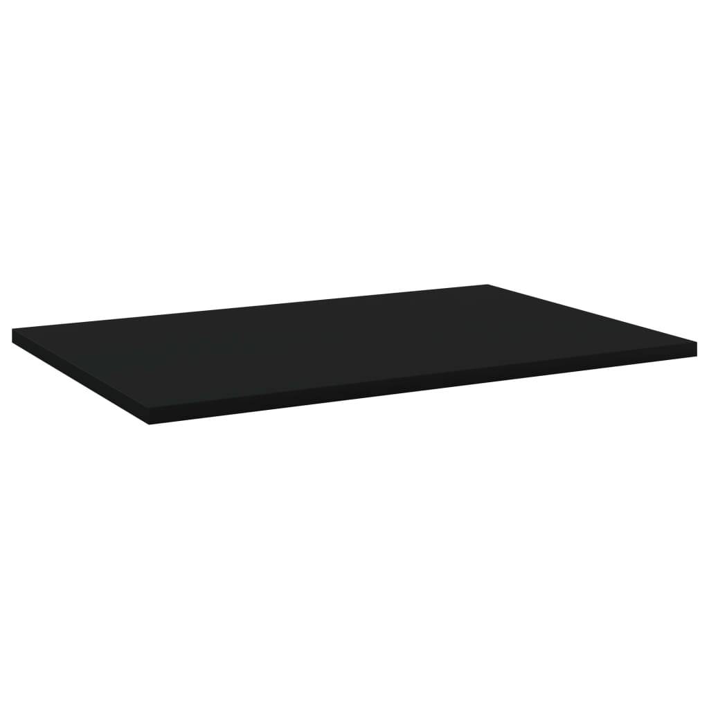 Hyllplan 4 st svart 60x40x1,5 cm konstruerat trä