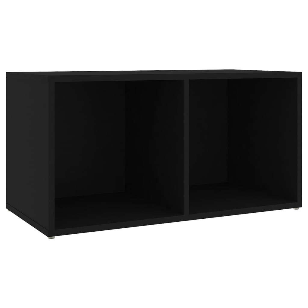 Tv-bänk svart 72x35x36,5 cm konstruerat trä