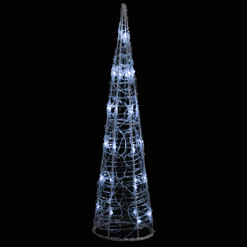 Ljuskon LED pyramid akryl kallvit 60 cm