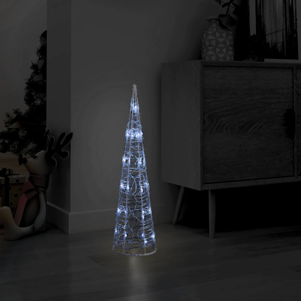 Ljuskon LED pyramid akryl kallvit 60 cm