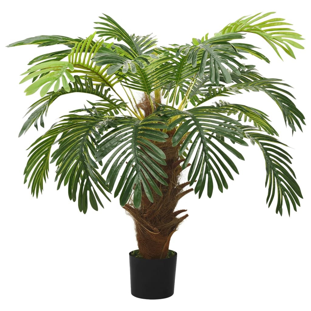 Konstväxt kottepalm med kruka 90 cm grön