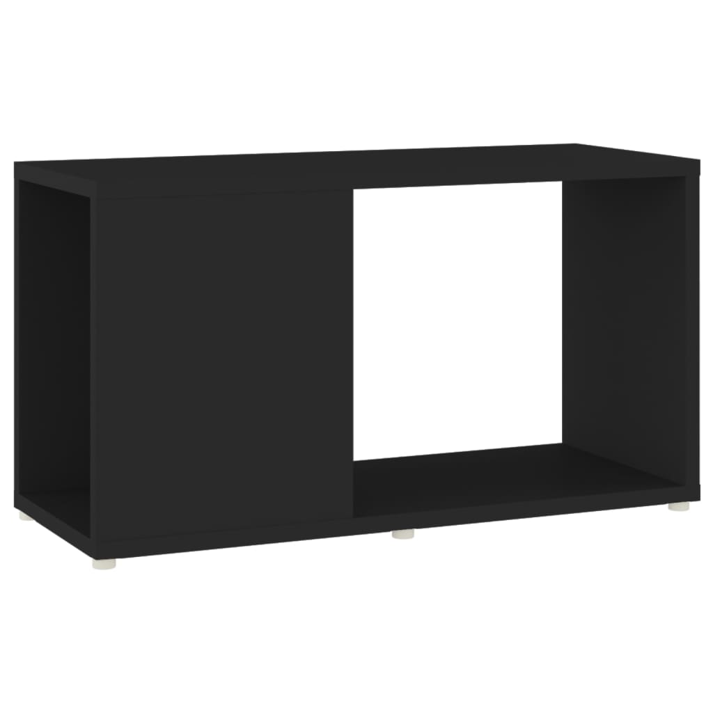 TV-bänk svart 60x24x32 cm konstruerat trä