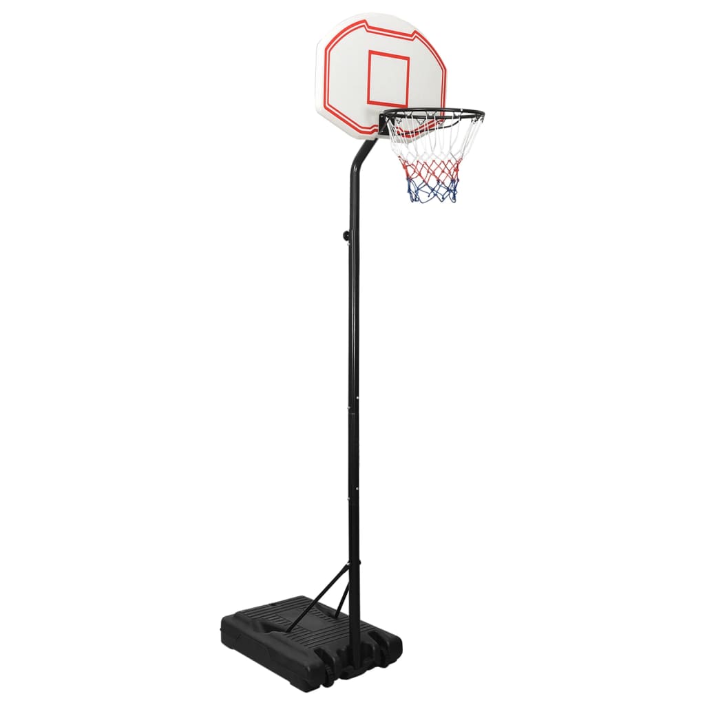 Basketkorg med stativ vit 282-352 cm polyeten