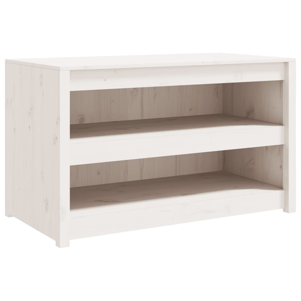 Köksskåp för utomhusbruk vit 106x55x64 cm massiv furu