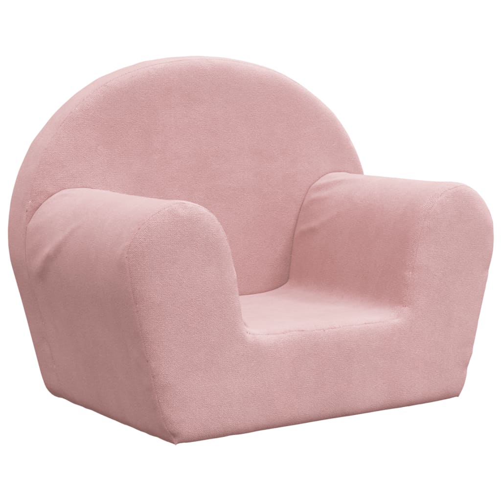 Barnsoffa rosa mjuk plysch